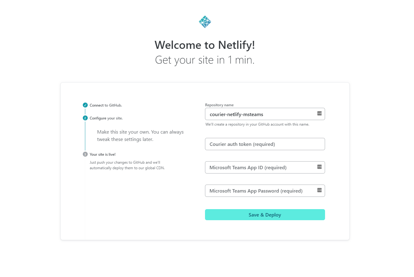 Deploy app on netlify