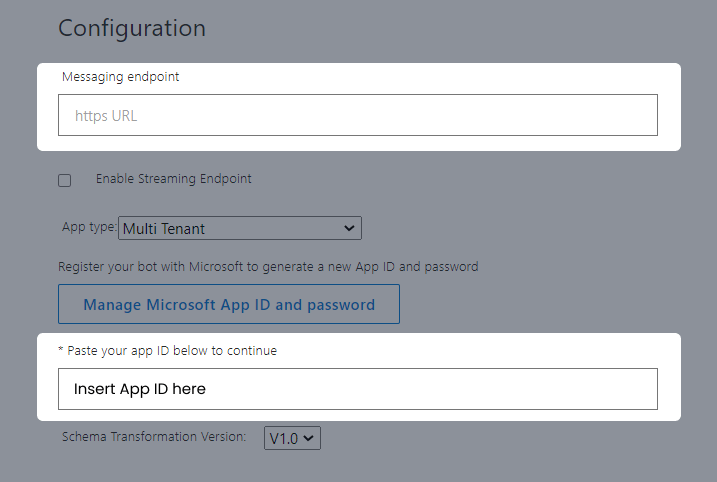 MS Teams App Configuration