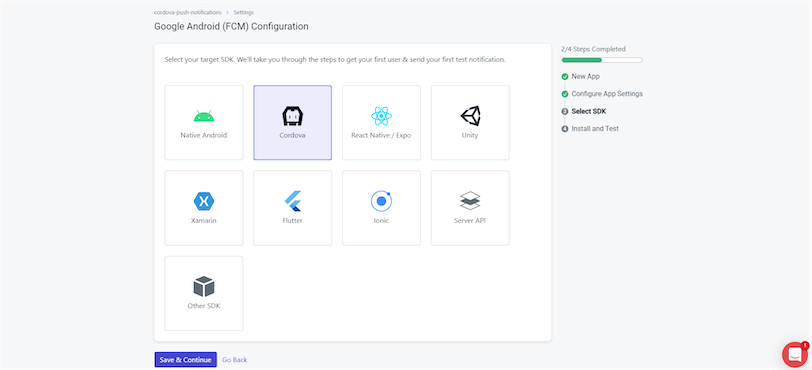 OneSignal Android Cordova SDK