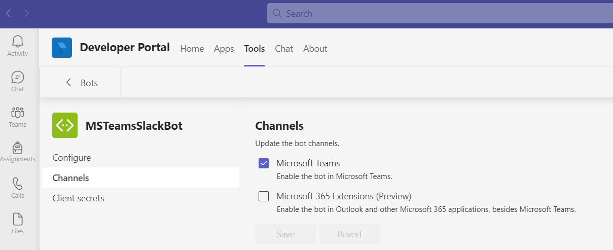 Channels Developer Portal