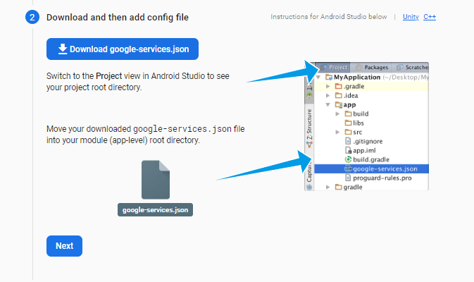 Firebase Download Android Config File