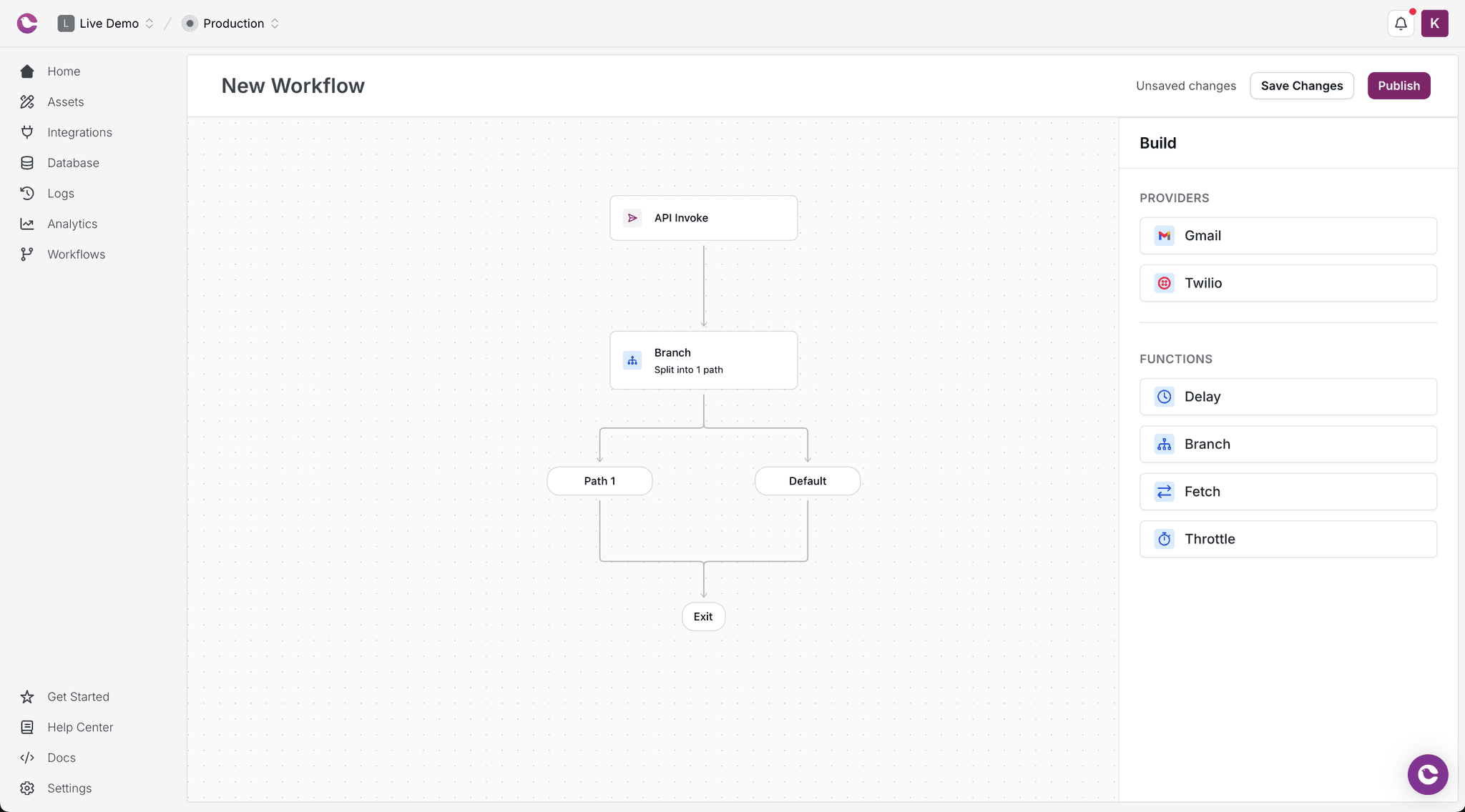 Journey branching