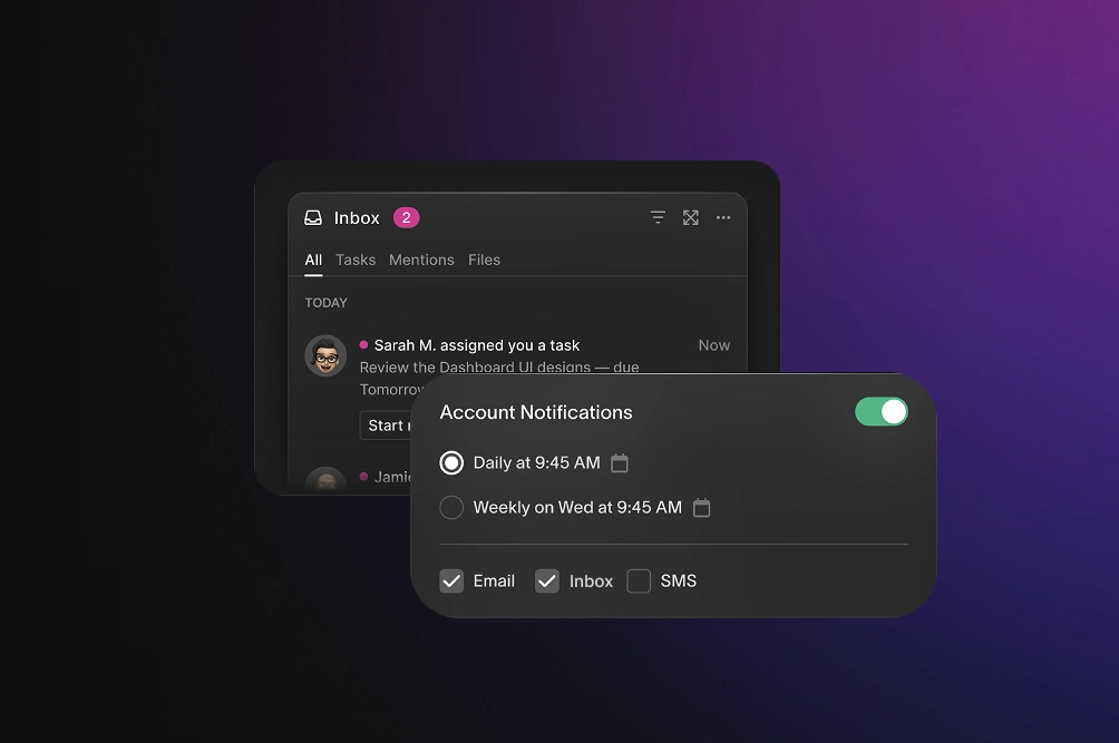 Preference management UI