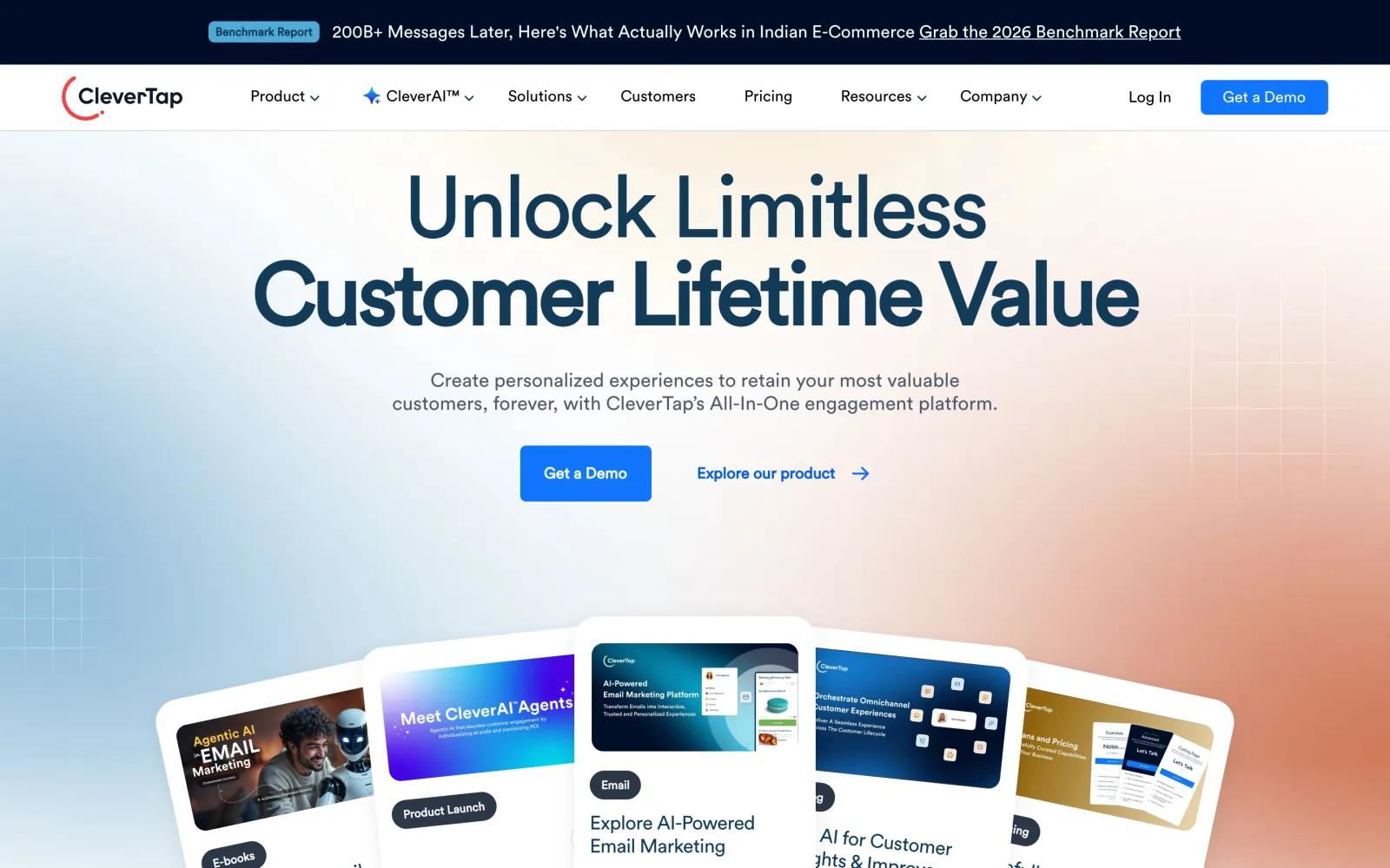 CleverTap homepage