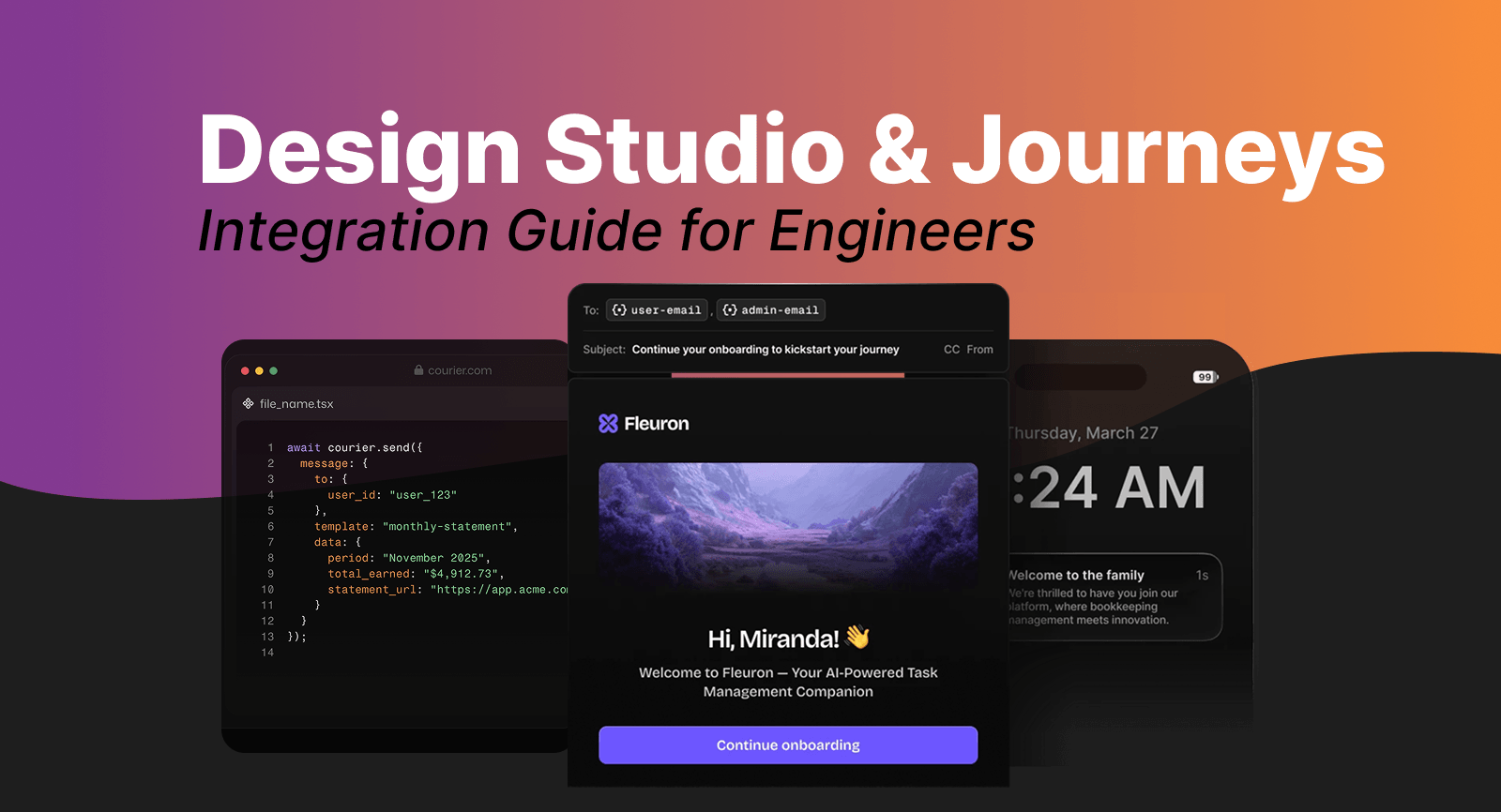 integration guide for engineers to Courier