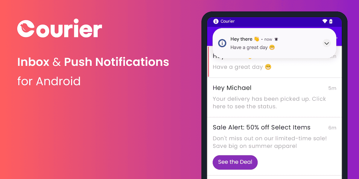 Courier-Android 5.2.0 Release hero