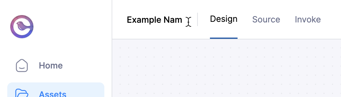 Renaming an automation template