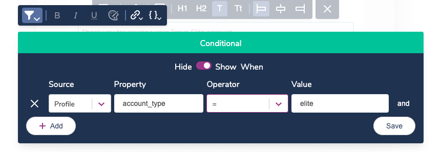 Choose Your Rendering Conditions