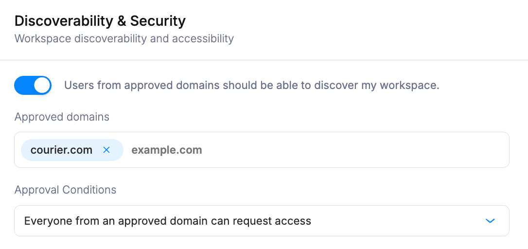 Discoverability Settings