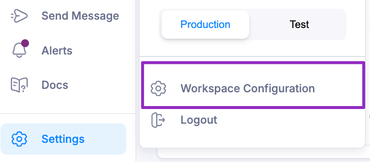 Workspace Settings